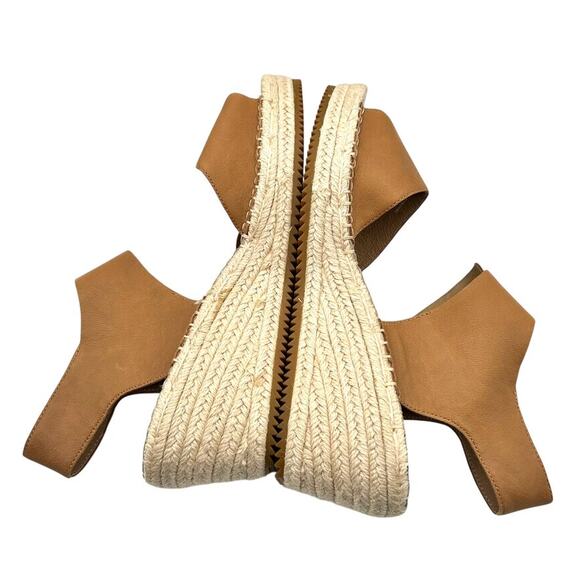 Eileen Fisher Women's Brown Weslia‎ Nubuck Wedge Espadrille Sandals Size 11 - Picture 8 of 10